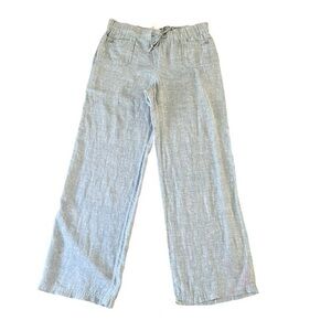 JM Collection Lined Wide Leg Pants Pockets Front & Back Light Wash Size 8